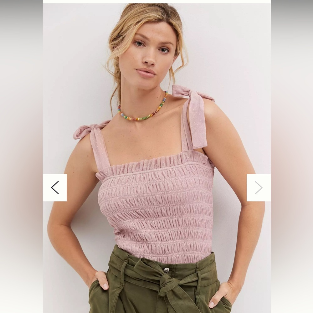 Anthropologie Smocked Tank